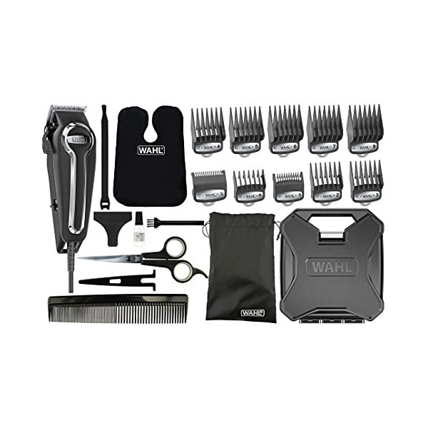 WAHL Elite Pro Tondeuse Cheveux de Précision Puissante, Filaire, avec Levier & Travel Shaver Rasoir électrique Voyage, Finiti
