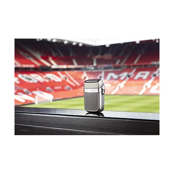 Remington Manchester United Heritage Rasoir électrique sans fil avec brosse de nettoyage et serviette pour le visage Argenté