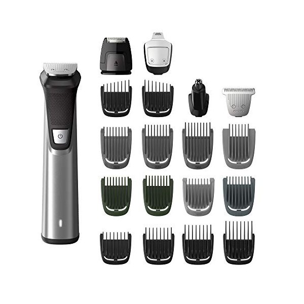Philips Norelco Multigroomer - Tondeuse tout-en-un - Série 7000 - 23 pièces - Pour homme - Tondeuse pour barbe, tête, corps e