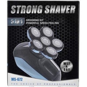 Rasoir Électrique Hommes Cheveux Multifonction 6 Têtes, Rasoir Crane Chauve 5 en 1, Humide et Sèche, Écran Intelligent, Recha