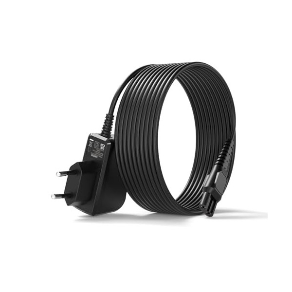 Chargeur Compatible avec Philips Rasoirs - pour HQ8505, 5000, 9000, 7000, 3000 Série, 1,8M 15V Bodygroom, Norelco S5050, AT7