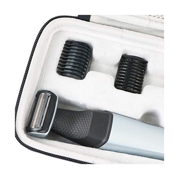 Khanka Dur Cas étui de Voyage Housse Porter pour Philips BG5020/13 BG5020/15 Séries 5000 Tondeuse Corps pour la Douche