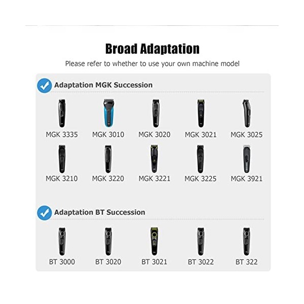 Chargeur pour rasoir à barbe Braun Ancable 5 V - Câble de charge de rechange compatible avec Braun MGK3321, MGK3335