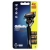 Gillette Fusion 5 Proglide Rasoir électrique, Noir/Argent, 1+4 Pièces