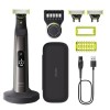 Philips OneBlade Pro 360 Authentique Visage+Corps - Tondeuse à barbe électrique, rasoir et tondeuse corps, 2 lames 360, 1 sab