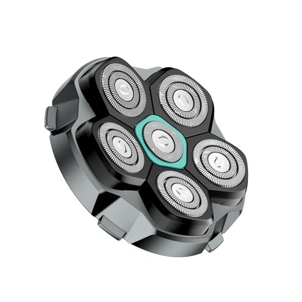 kensen Rasoir Tete Chauve Homme 6D Rasoir Electriques Hommes Cheveux 160 mins dautonomie Rasoir Crane Homme Chauve Étanche W