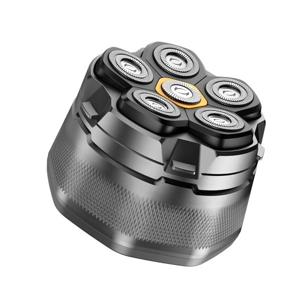 DOAO Rasoirs de tête pour homme, rasoir de tête flexible 6D amélioré pour homme chauve, rasoir électrique humide/sec, rasoir 