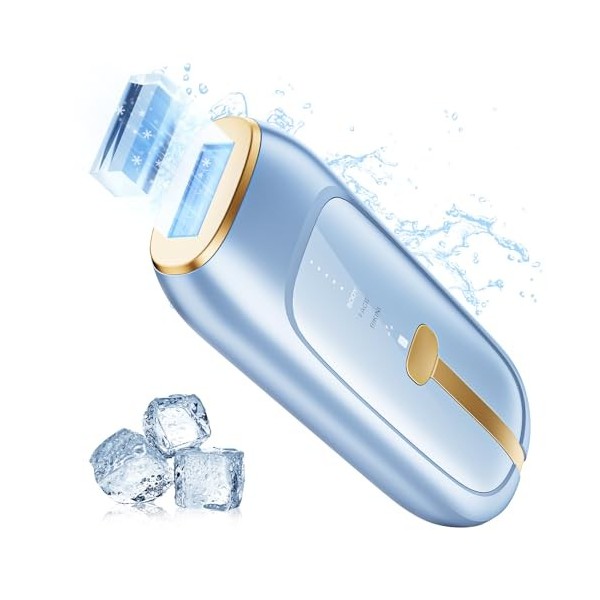 Épilateur Lumière Pulsée IPL Saphir pour les femmes et les hommes, Sûre et Indolora, Alternative À L’épilation Au Laser, Epil