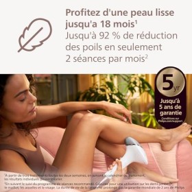 Philips Lumea série 8000 - épilateur à lumière pulsée, alternative à lépilation laser, technologie SenseIQ, 3 embouts pour l