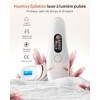 Épilateur Lumière Pulsée, Épilateur Laser Definitive-999,999 Flashes, 2 Modes 5 Niveaux Énergie IPL Épilation pour Aisselles/