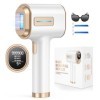 Haarlosy Épilateur Lumiere Pulsee de Glace, 999,900 Flashes IPL Épilation Laser avec 2 Modes, Épilateur Femme avec 9 Niveaux 