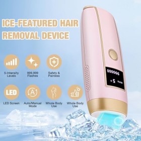 Épilation à Lumière Pulsée Epilateur Lumiere Pulsee Hair Removal Definitive definitif IPL Femme Appareil Poil Visage Homme Ep