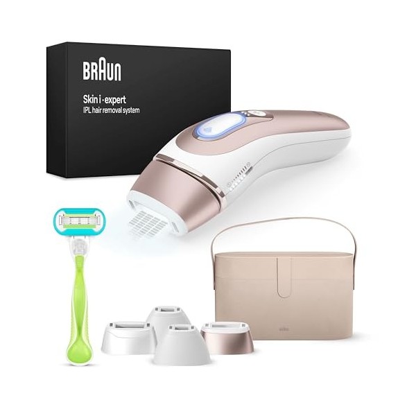 Braun Skin i·expert, Épilateur À Lumière Pulsée Intelligent, Épilation À Domicile, Alternative Au Laser, Avec Application, Va