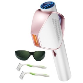 AMINZER Épilateur Lumière Pulsée avec Technologie Flash Rapide IGBT, 19,8J IPL Épilateur Laser Definitive avec 600NM pour Div