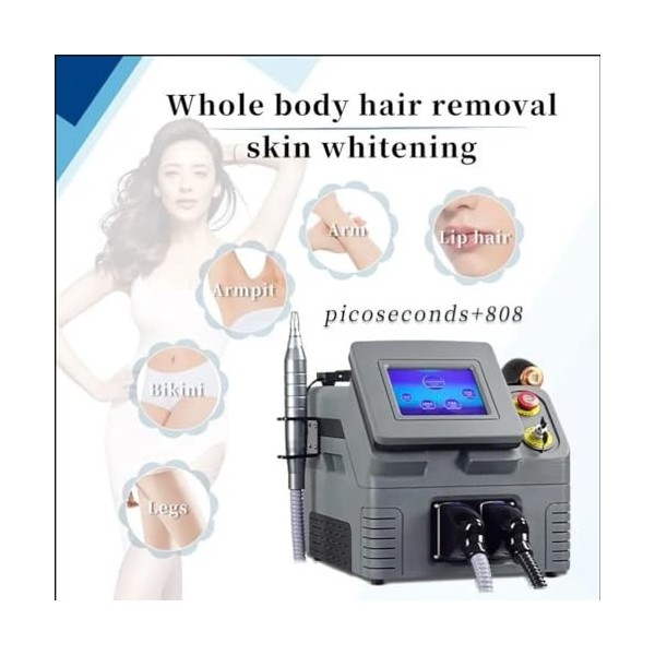 KSWBD Retournation de la Peau Picoseconde Tattoo Repoval Machine + 808 Nm Diode Laser Épilation de Cheveux Équipement de Salo