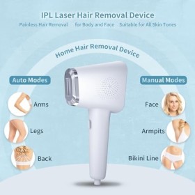 Appareil dépilation laser 3 en 1 de qualité salon de beauté avec système de refroidissement, épilation au laser indolore pou