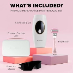 Appareil dépilation IPL à domicile 5 minutes - Réduction durable des poils pour le corps, le visage et le bikini, sans doule