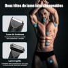 KUAIVO Tondeuse Corps Homme, Tondeuse Homme Partie Intime 2 en 1 IPX7 étanche avec lumière LED/station de charge debout, Type