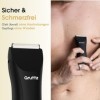 Gruttz Lifeshaver v2 - Bodygroomer Hommes - Body Trimmer - Fabriqué pour la région pubienne - Comprend Travelbag