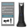 Tondeuse à poils corporels pour homme – Kit de toilettage électrique étanche IPX7 avec LED, utilisation humide et sèche, ball