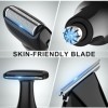 Hatteker Tondeuse Corps électrique Rasoir pour le dos Homme avec bras extensible Rasoir dorsal ajustable du corps,visage,bras