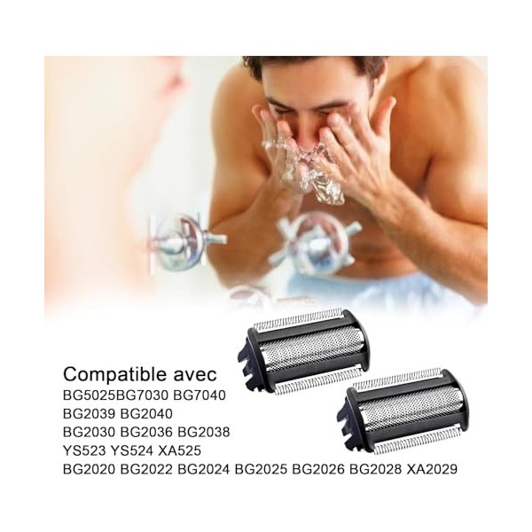 BG2000 Tête de Rechange pour Philips Bodygroom, Têtes de Remplacement pour Philips Norelco Tondeuse Bodygroom Series 7000 BG2