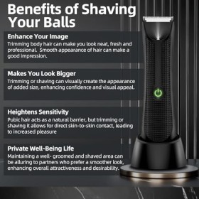 elestyle Cortapelos Eléctrico Zona Íntima y Cuerpo para Hombres, Maquinilla de Afeitar Versátil para Hombres 02