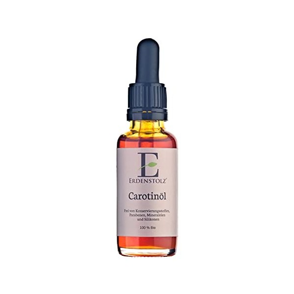 Carotène – Huile 30 ml/100% pure kaltgespresstes Bio Huile/karotinöl/karottenöl/Huile pour le visage/Soin Hydratant/Beta – Ca