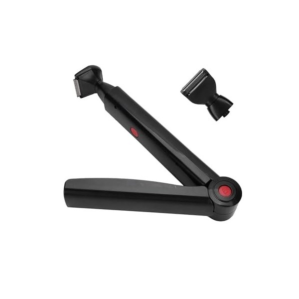 Tondeuse corporelle électrique pour homme, rasoir pour le dos, sans fil, rasoir pour le corps, tondeuse à bras, menton et bar