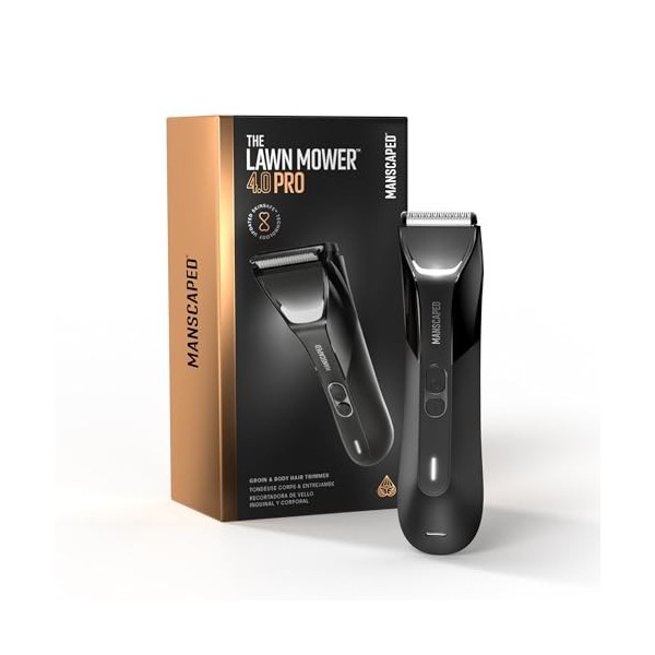 MANSCAPED® The Lawn Mower® 4.0 PRO - Tondeuse à poils de laine et du corps, lame de coupe SkinSafe® mise à jour, tondeuse ét