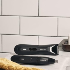 MANSCAPED® The Perfect Duo 5.0 contient : la tondeuse électrique pour laine et le corps The Lawn Mower® 5.0 ULTRA, la tondeu