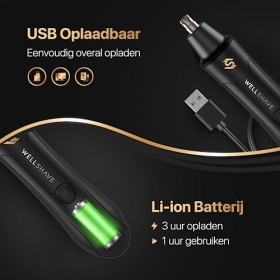 Wellshave Tondeuse Nez 4 en 1 Ultimate - Tondeuse Sourcils et Cheveux Oreilles Tout En Un - Tondeuse Nez Pour Hommes