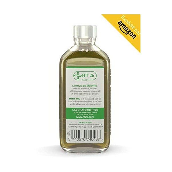 Huile de menthe -125 ml - 100% Végétale – 100% Naturelle – 100% Pure