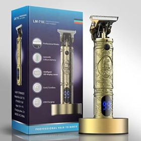 Suttik Tondeuse à cheveux professionnelle sans fil pour homme avec station de charge, tondeuse à barbe et kit de toilettage p