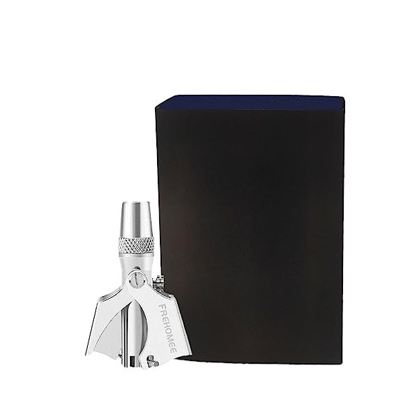 FREHOMEE Tondeuse à poils de nez manuelle avec capuchon de protection pour homme et femme, pas de batterie nécessaire, tondeu