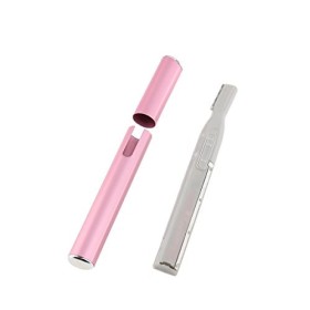 ROSENICE Tondeuse électrique pour femme - Pour poils du visage et sourcils - Rose
