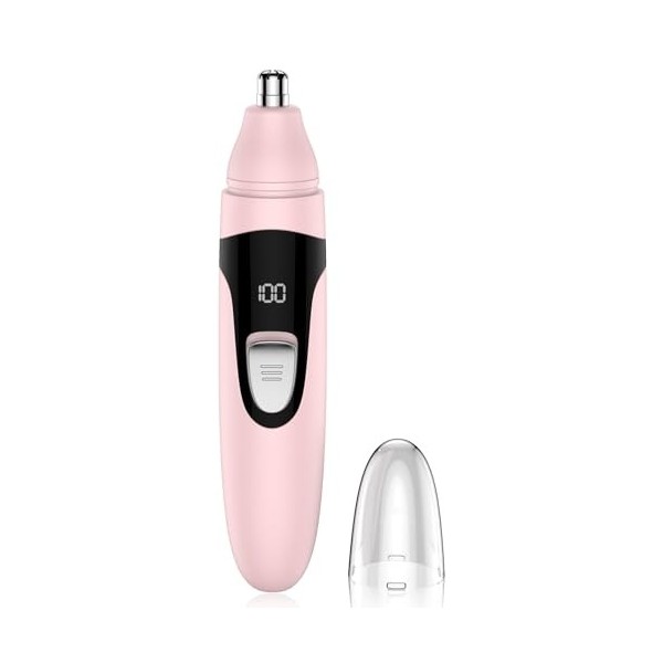 Tondeuse pour les poils du nez, tondeuse professionnelle indolore pour les oreilles et le visage, rechargeable par Type-C, av