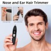 Tondeuse pour les poils du nez, tondeuse professionnelle indolore pour les oreilles et le visage, rechargeable par Type-C, av