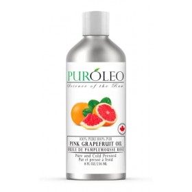 PUROLEO Pink Grapefruit Essential Oil 8 Fl Oz/236 ML Made In Canada 100% Pure and Natural, Cold Pressed from Fresh Grapefru