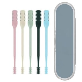 Lot de 5 coupe-poils nasaux, tondeuse à poils nasaux 2 en 1, couteau à poils de nez double face, rotatif à 360°, outil dépil
