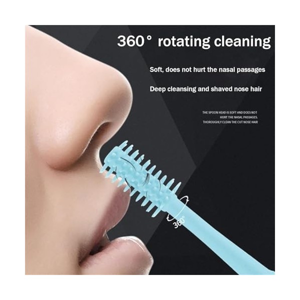 Lot de 5 coupe-poils nasaux, tondeuse à poils nasaux 2 en 1, couteau à poils de nez double face, rotatif à 360°, outil dépil