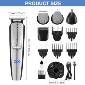 Tondeuse à Barbe Homme, Tondeuse Electriques Hommes Barbe et Cheveux, Rasoir Electriques Hommes et Tondeuse Nez et Oreilles e