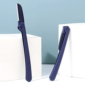 Couteau à sourcils, couteau à sourcils en acier inoxydable 2 pièces pour couper