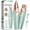 VG VOGCREST Tondeuse pour le visage et les sourcils : rasoir 2 en 1 rechargeable pour épilation du visage et sourcils - Rasoi...