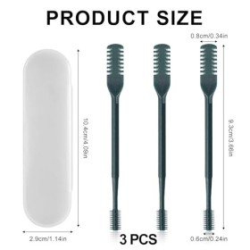 PlusBee Tondeuse nasale 2 en 1 rotative à 360 °, épilateur manuel et nettoyeur, tondeuse portable double face pour homme et f