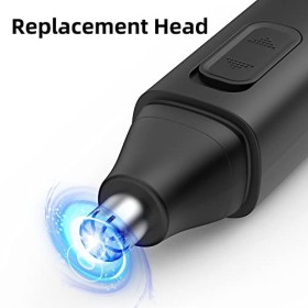 Tondeuse pour les oreilles et le nez pour les hommes et les femmes Tondeuse rechargeable avec des lames à double