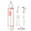 Tondeuse pour poils de nez, rechargeable par USB, 3 en 1, avec double lames de coupe, sourcils professionnels indolores et to