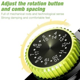 DAJASD Tondeuse à barbe professionnelle tout-en-un pour homme, avec 2 peignes, IPX6 étanche pour homme, prend en charge 20 lo