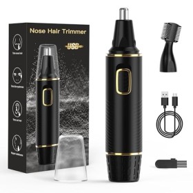 Brigin Tondeuse à cheveux pour le nez professionnel sans douleur rechargeable étanche IPX7 et facile à nettoyer,Rechargeable 