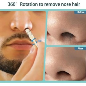 Viechoes Tondeuse à poils de nez 10 Pièces,Epilation poils de nez,Coupe poil nez,Outil dépilation du nez,Tondeuse a nez,Epil